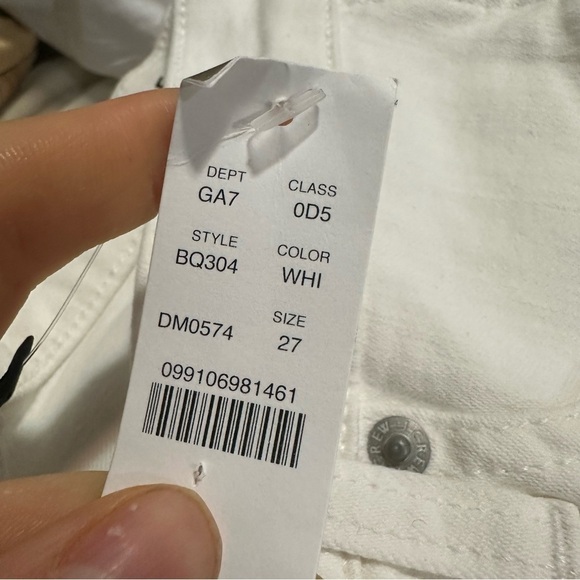 J crew 9” vintage slim straight jeans white - Picture 4 of 4